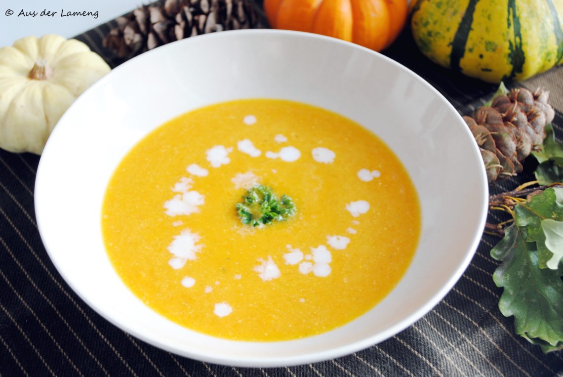 Kürbis-Kokos-Suppe mit Curry – Aus der Lameng